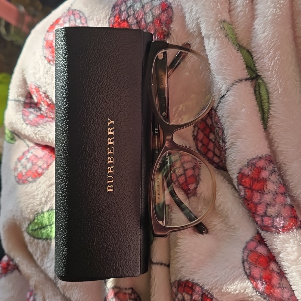 Gently used prescription glasses and case